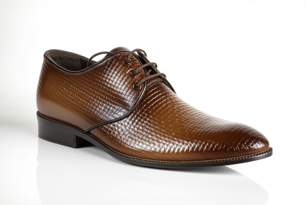 Modern Woven-Embossed Derby Shoes