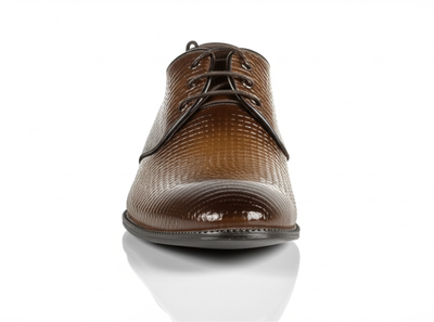 Modern Woven-Embossed Derby Shoes