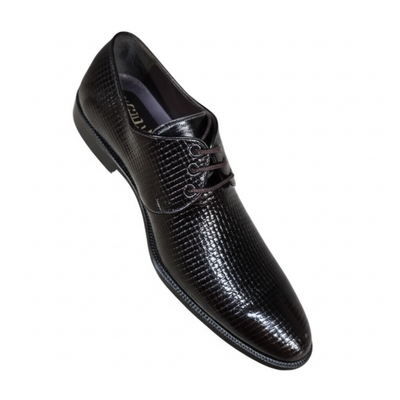 Modern Woven-Embossed Derby Shoes