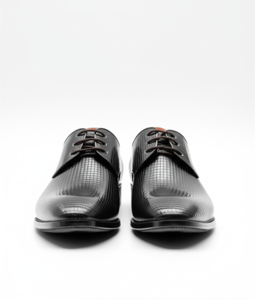 Modern Woven-Embossed Derby Shoes
