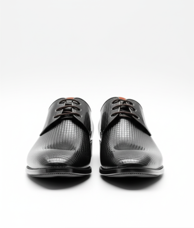Modern Woven-Embossed Derby Shoes