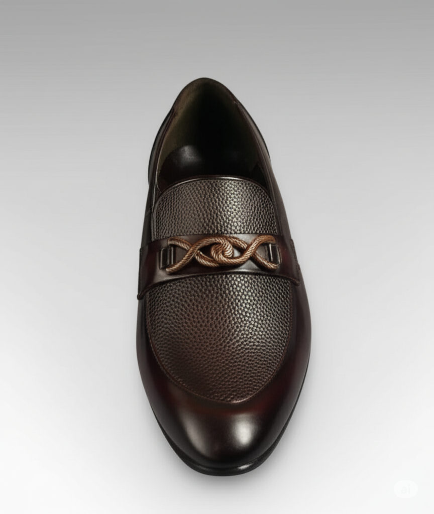 Elite Knot Detail Leather Loafers