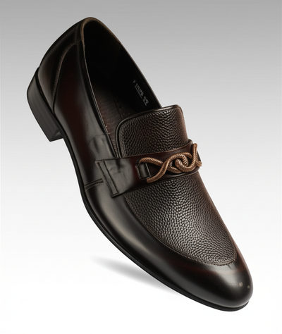 Elite Knot Detail Leather Loafers