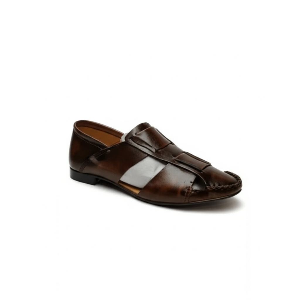 Artisan Woven Leather Sandals