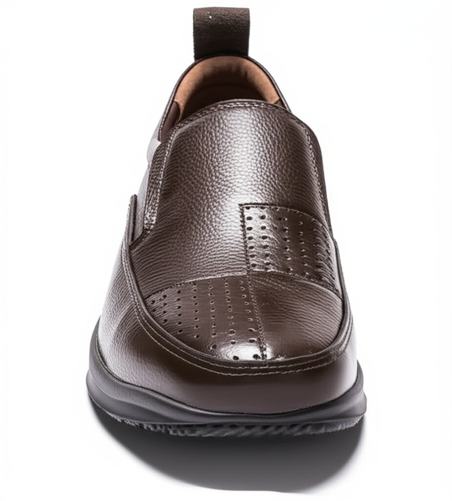 Urban Comfort: Men's Perforated Slip-On Loafers