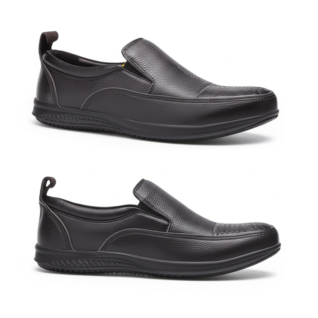 Urban Comfort: Men's Perforated Slip-On Loafers