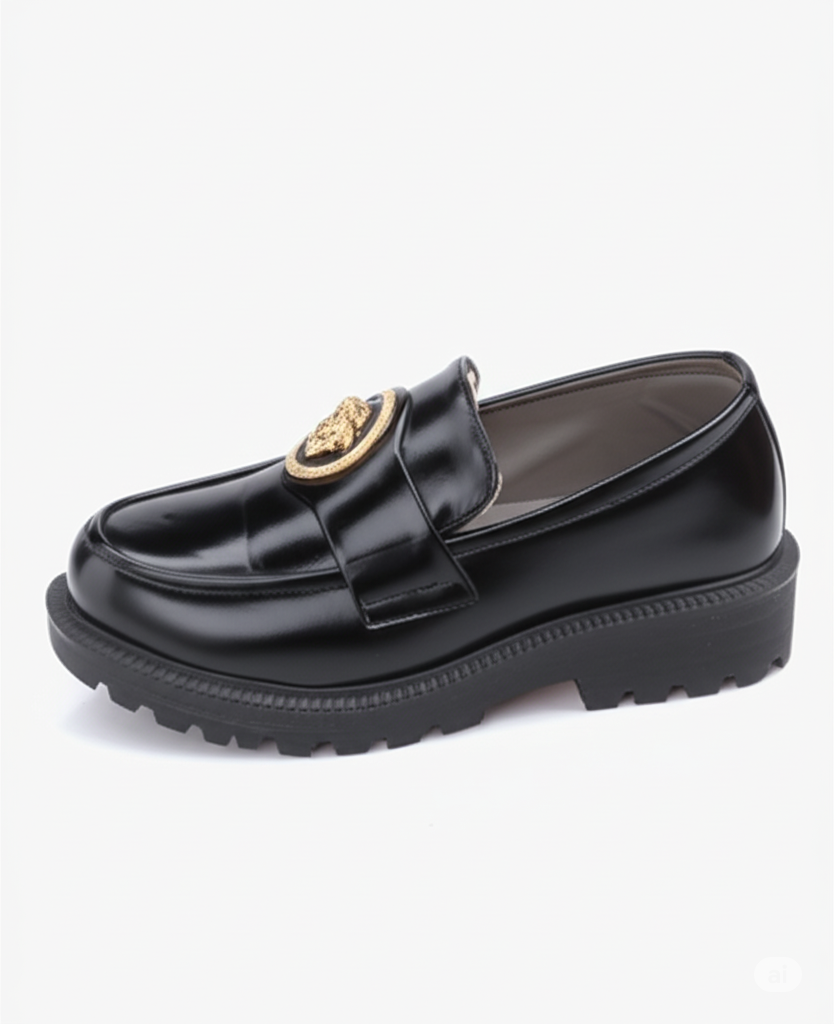 Statement Style: Lion Medallion Loafers