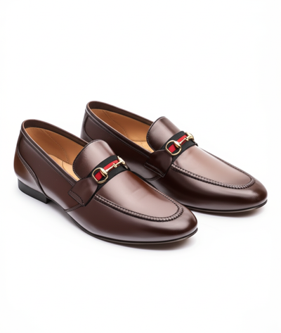 Exquisite Leather Horsebit Loafers