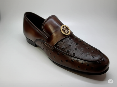 Distinctive Comfort: Men's Perforated Loafers