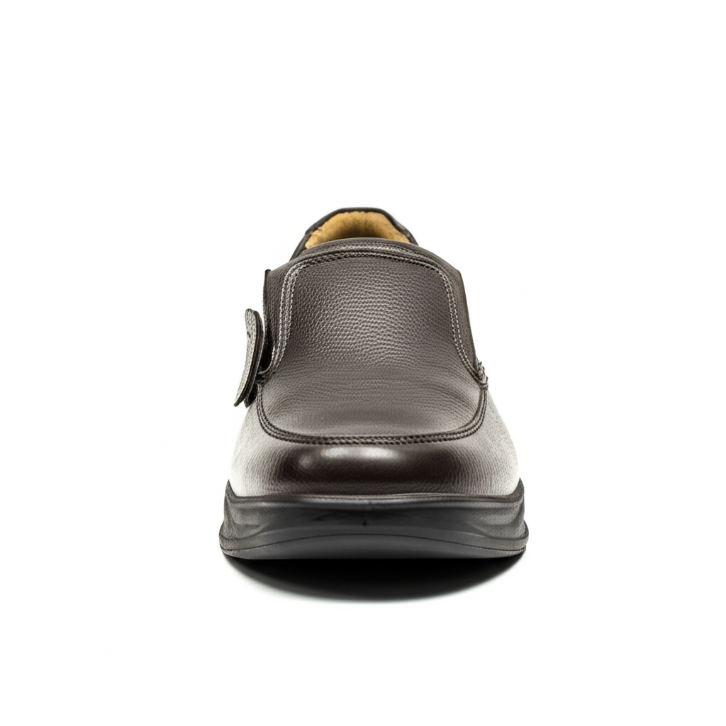 Sleek Pebbled Leather Loafers