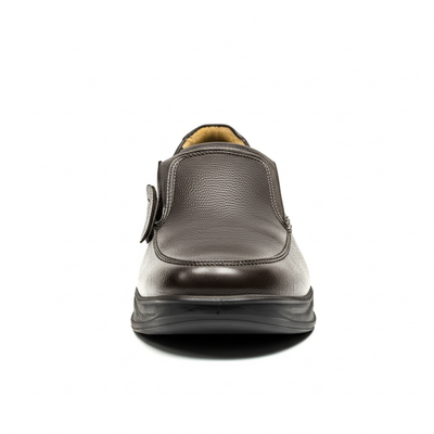 Sleek Pebbled Leather Loafers
