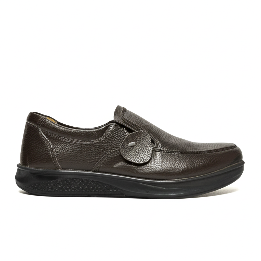 Sleek Pebbled Leather Loafers