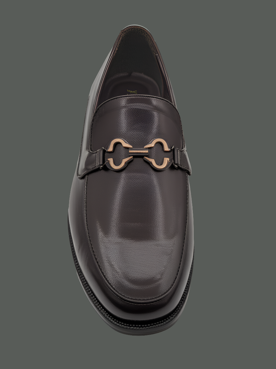 Elegant Men's Leather Bit Loafers