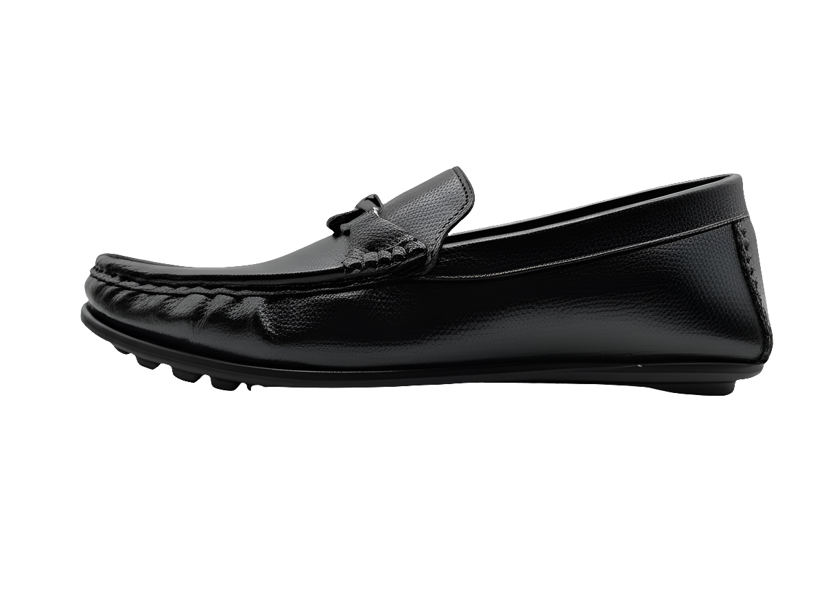 Premium Leather Chain Loafers
