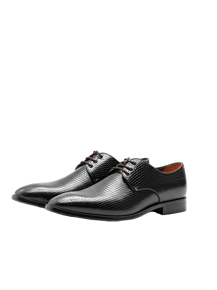 Modern Woven-Embossed Derby Shoes