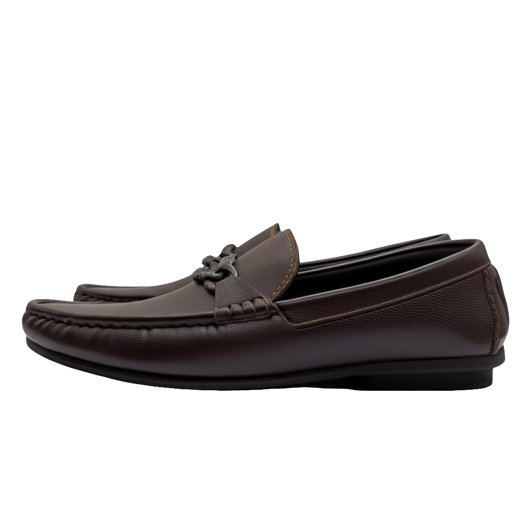 Premium Leather Chain Loafers
