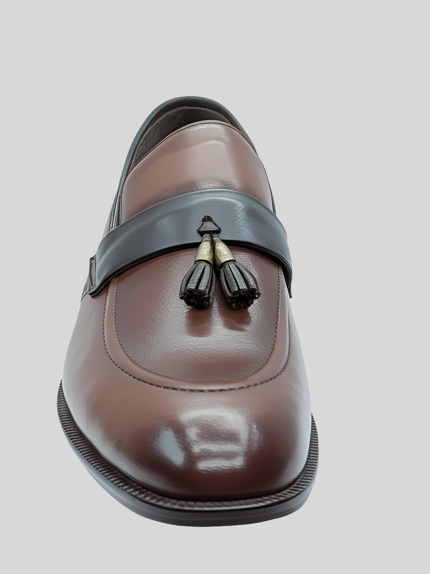 Refined Leather Tassel Loafers