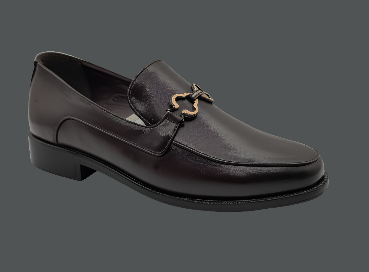 Elegant Men's Leather Bit Loafers