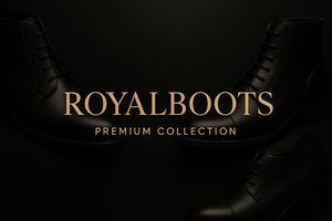 Generate a premium benner for the premium catagory of our store remember its a big brand also mention the brand name royalboots
