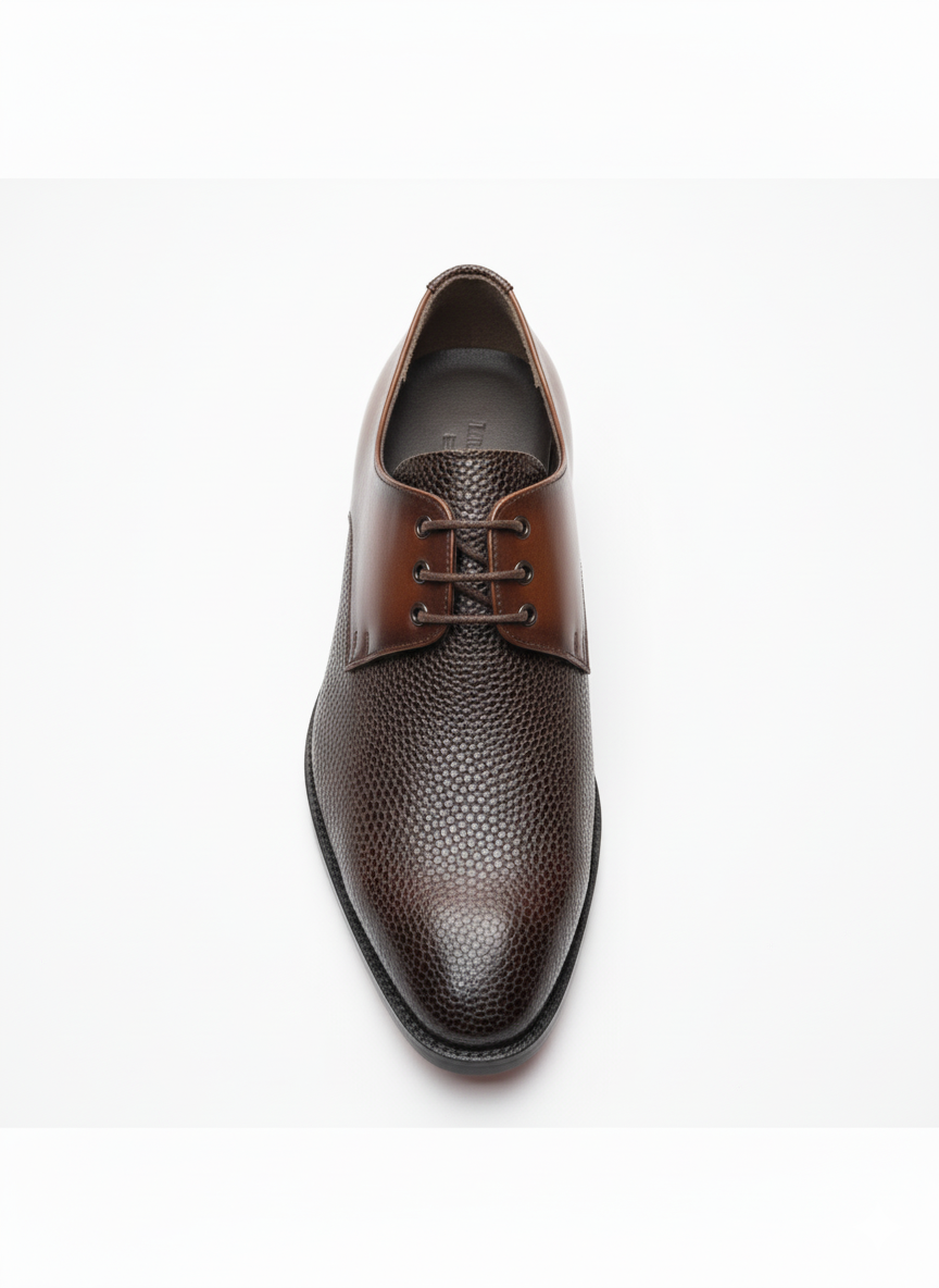 Premium Leather Textured Derby Shoes