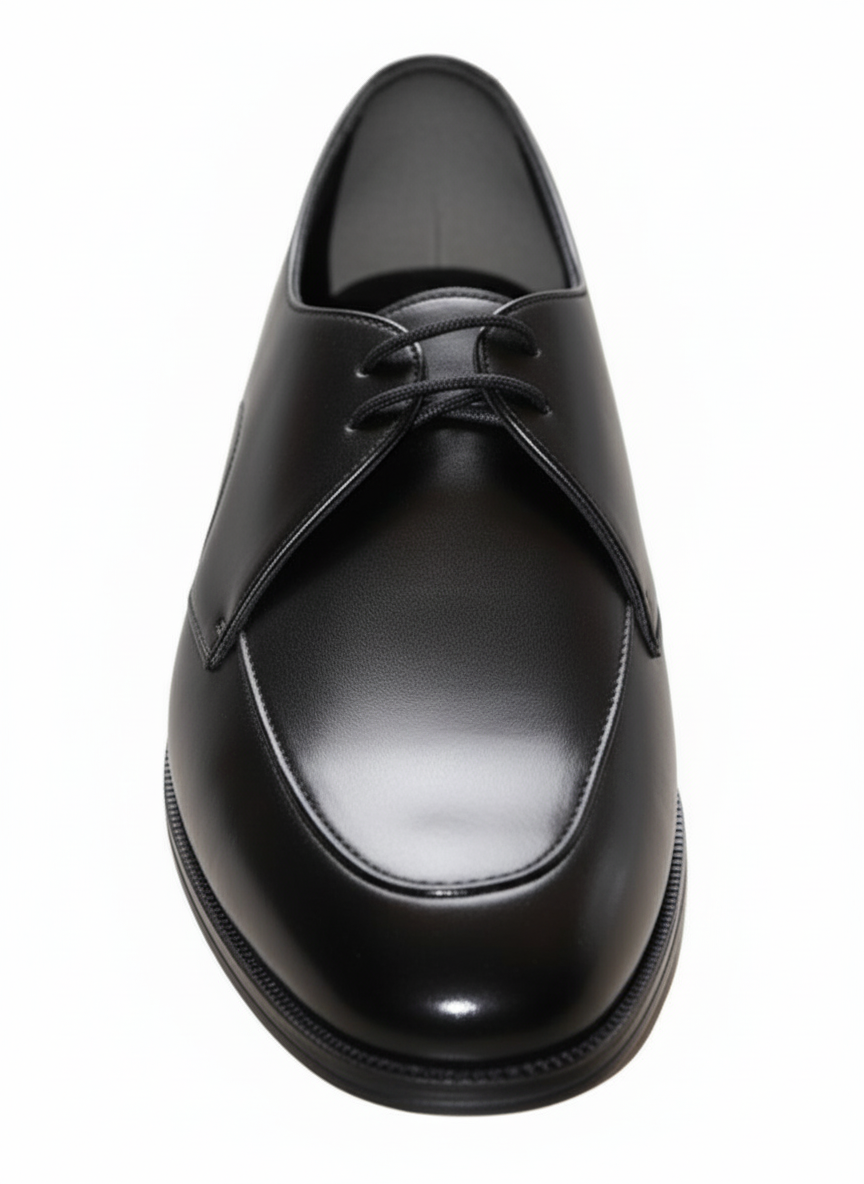 Sleek Black Derby Dress Shoes