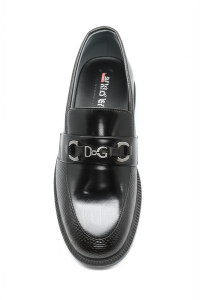 Elite Collection: Men's Metal Buckle Loafers