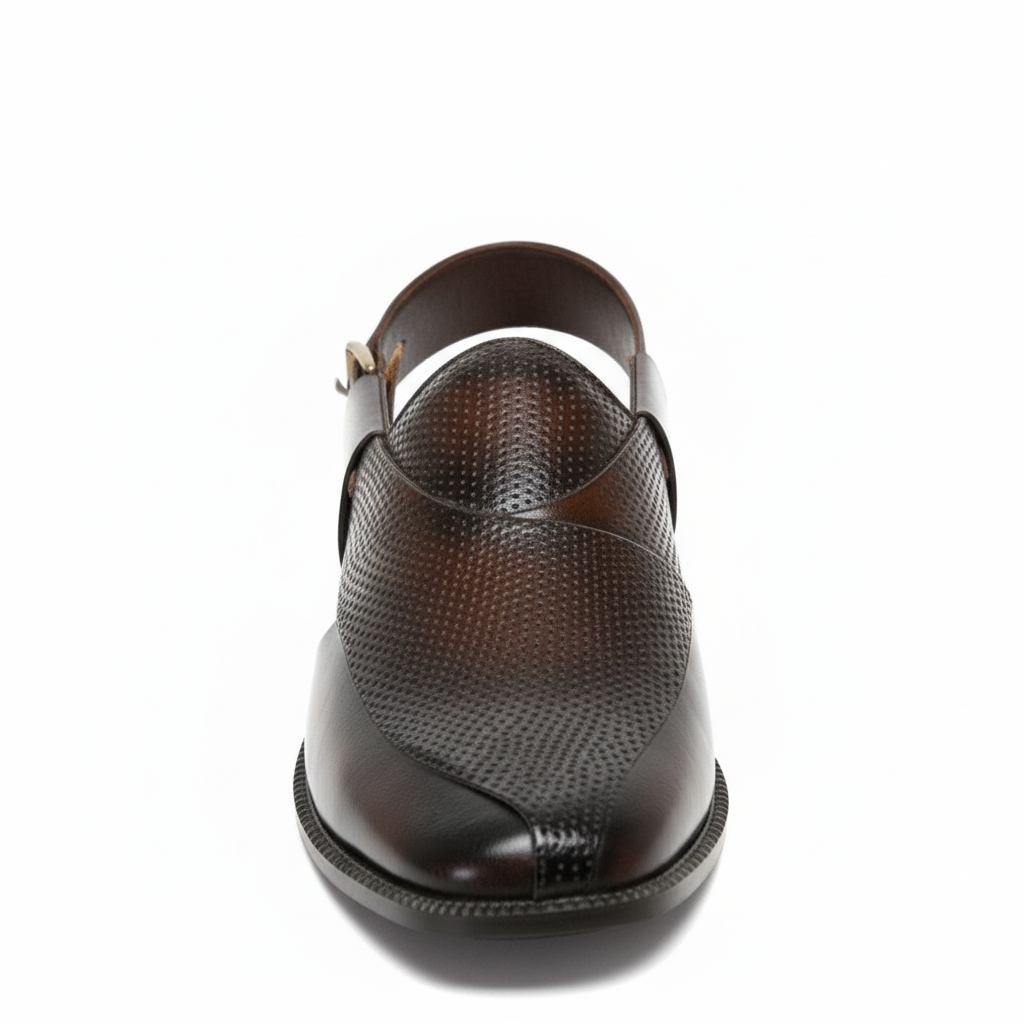 Elegant Brown Leather Sandals for Men