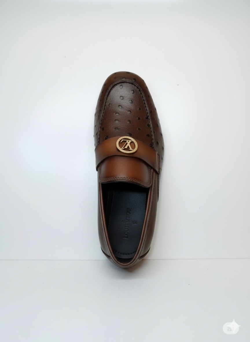 Distinctive Comfort: Men's Perforated Loafers