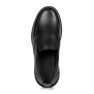 Sleek Pebbled Leather Loafers