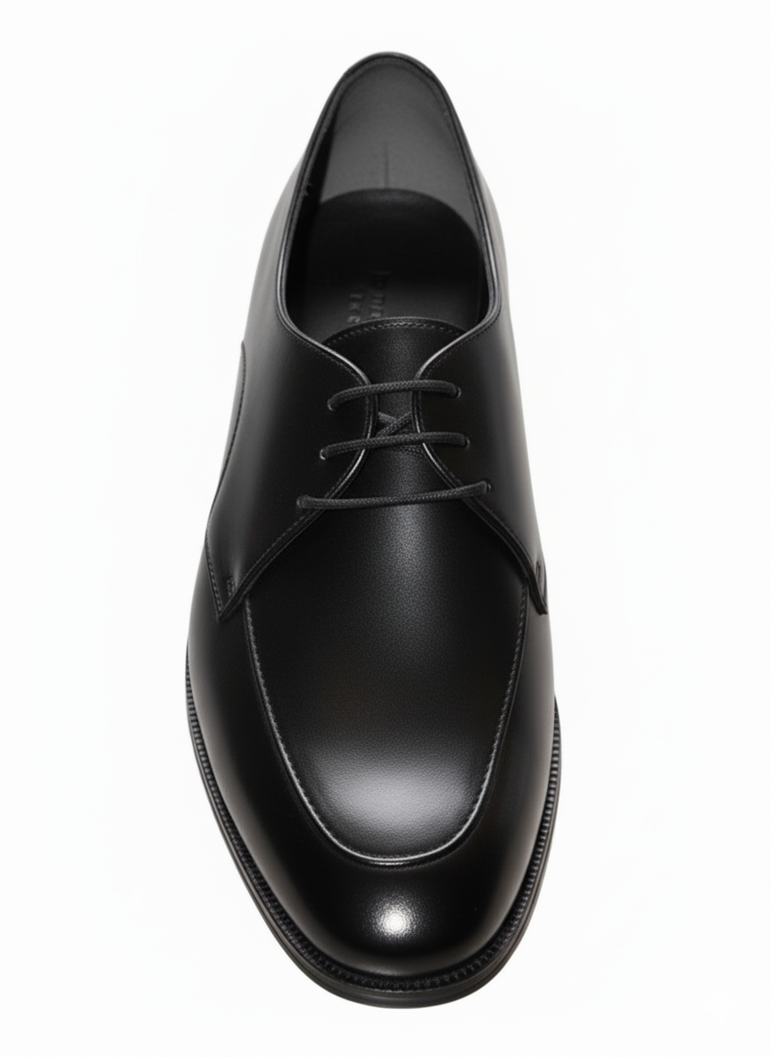 Sleek Black Derby Dress Shoes