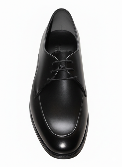Sleek Black Derby Dress Shoes