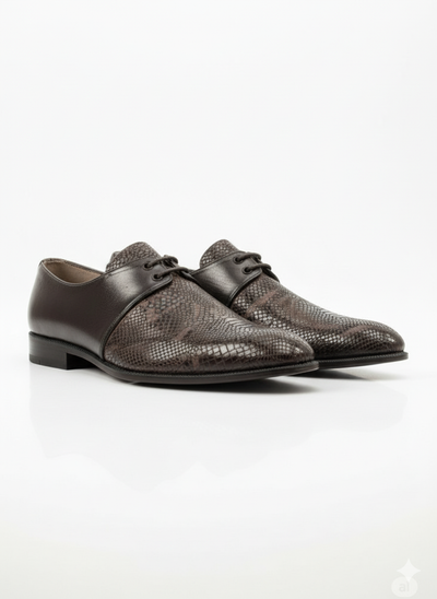 Exquisite Two-Tone Leather Oxford Dress Shoes
