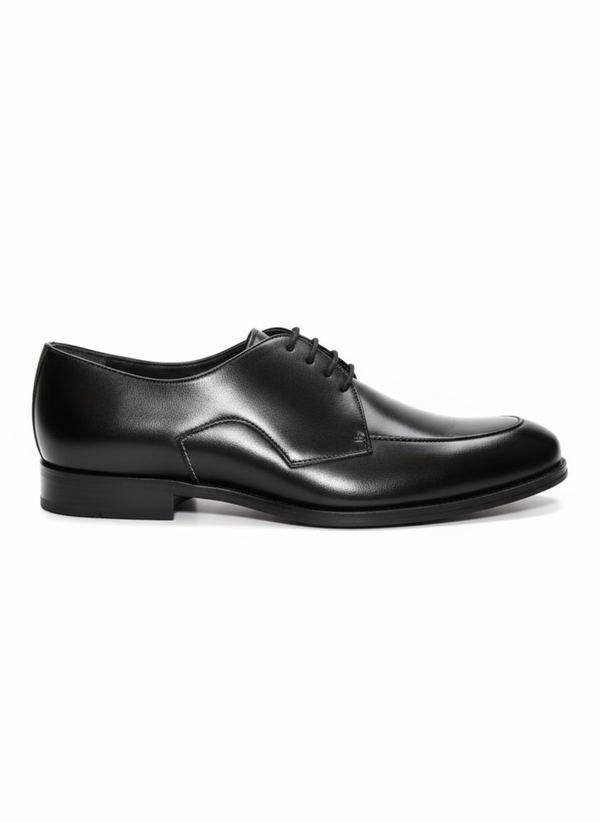 Sleek Black Derby Dress Shoes