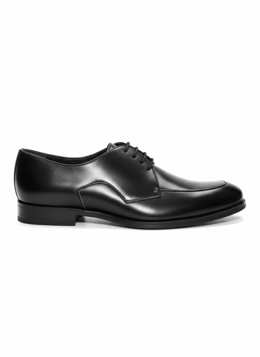 Sleek Black Derby Dress Shoes