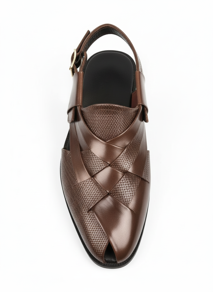 Woven Leather Sandal: Timeless Craftsmanship