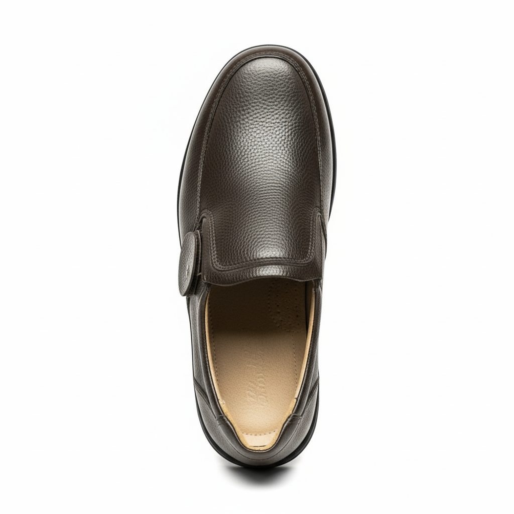 Sleek Pebbled Leather Loafers